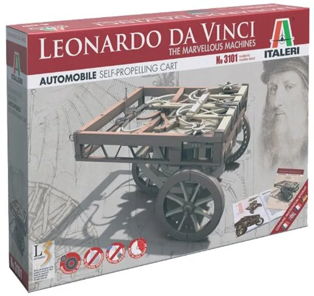 italeri-da-vinci-automobil-3101-modellbausatz-self-prop image 1