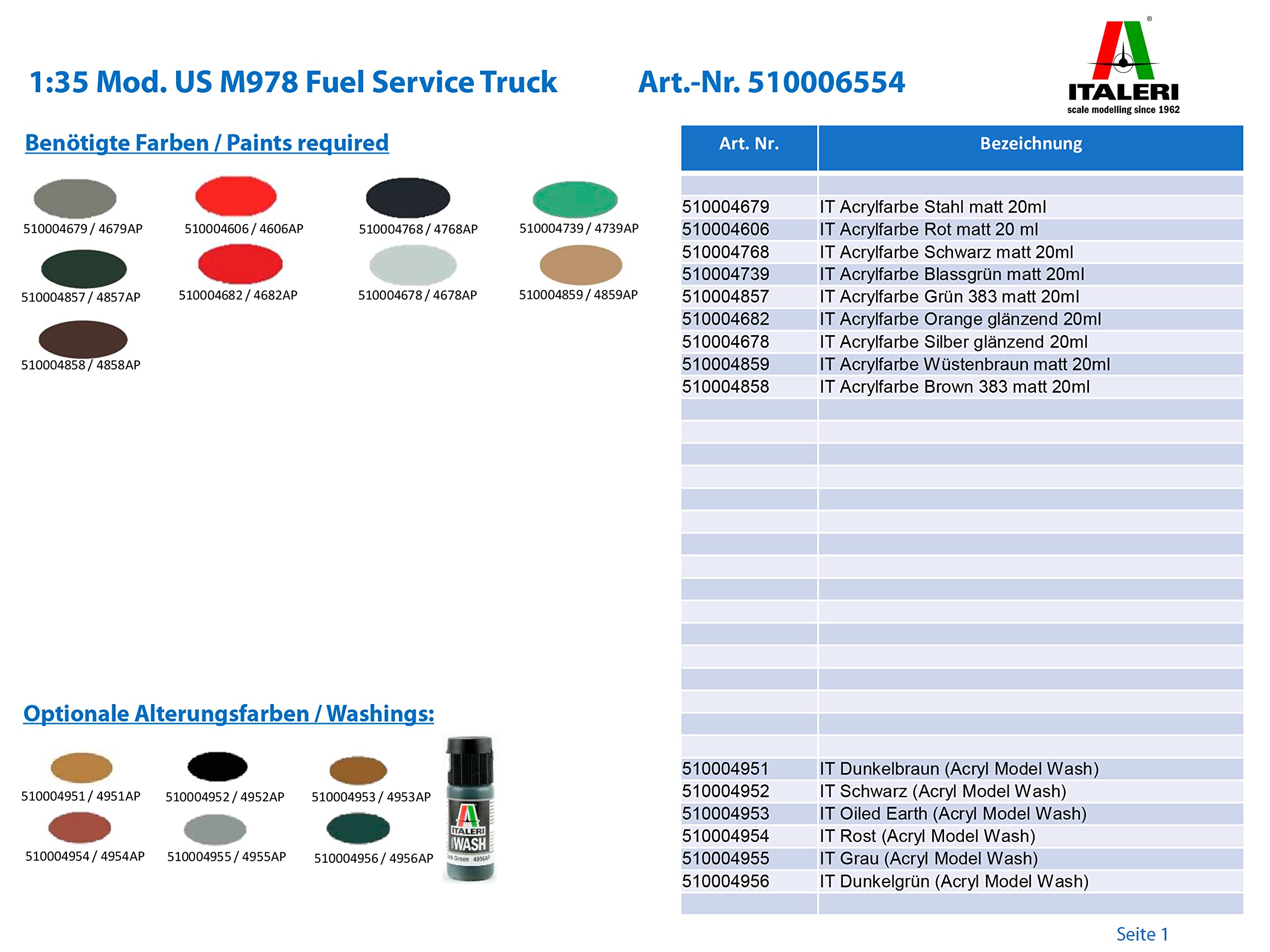 italeri-6554-us-m978-fuel-truck-modellbausatz-1-35-29-7-cm image 2