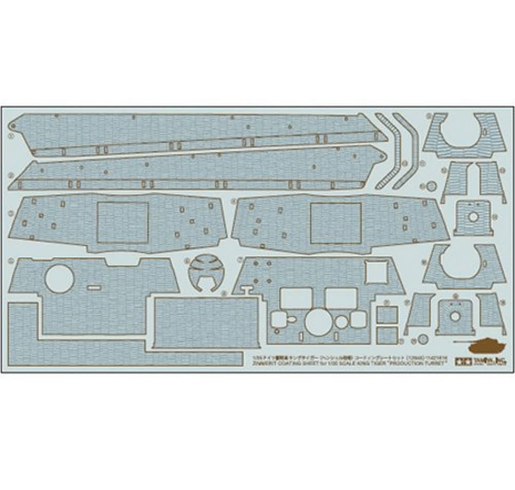 tamiya-zimmerit-bogen-k-nigstiger-henschel-1-35-braun-zubeh-r image 1