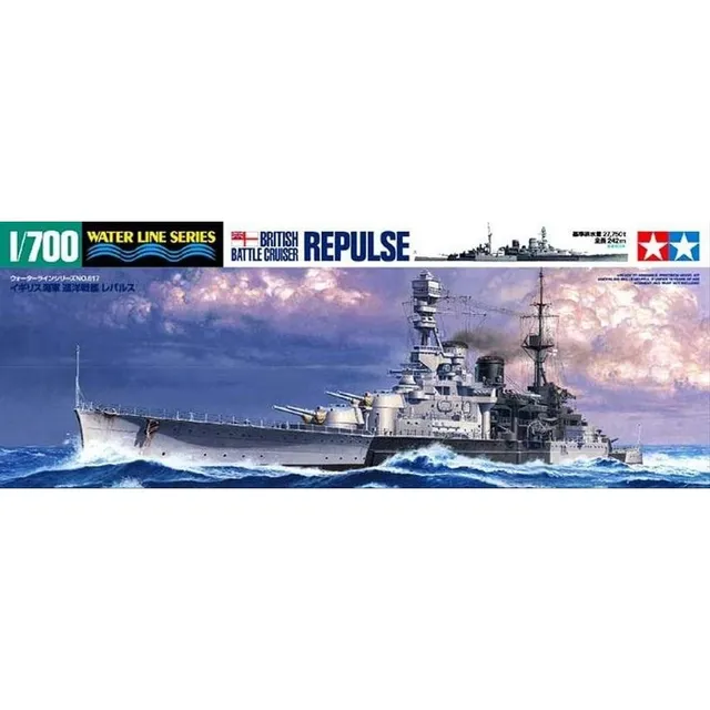 tamiya-brit-repulse-schlachtkreuzer-bausatz-1-700-wl image 1