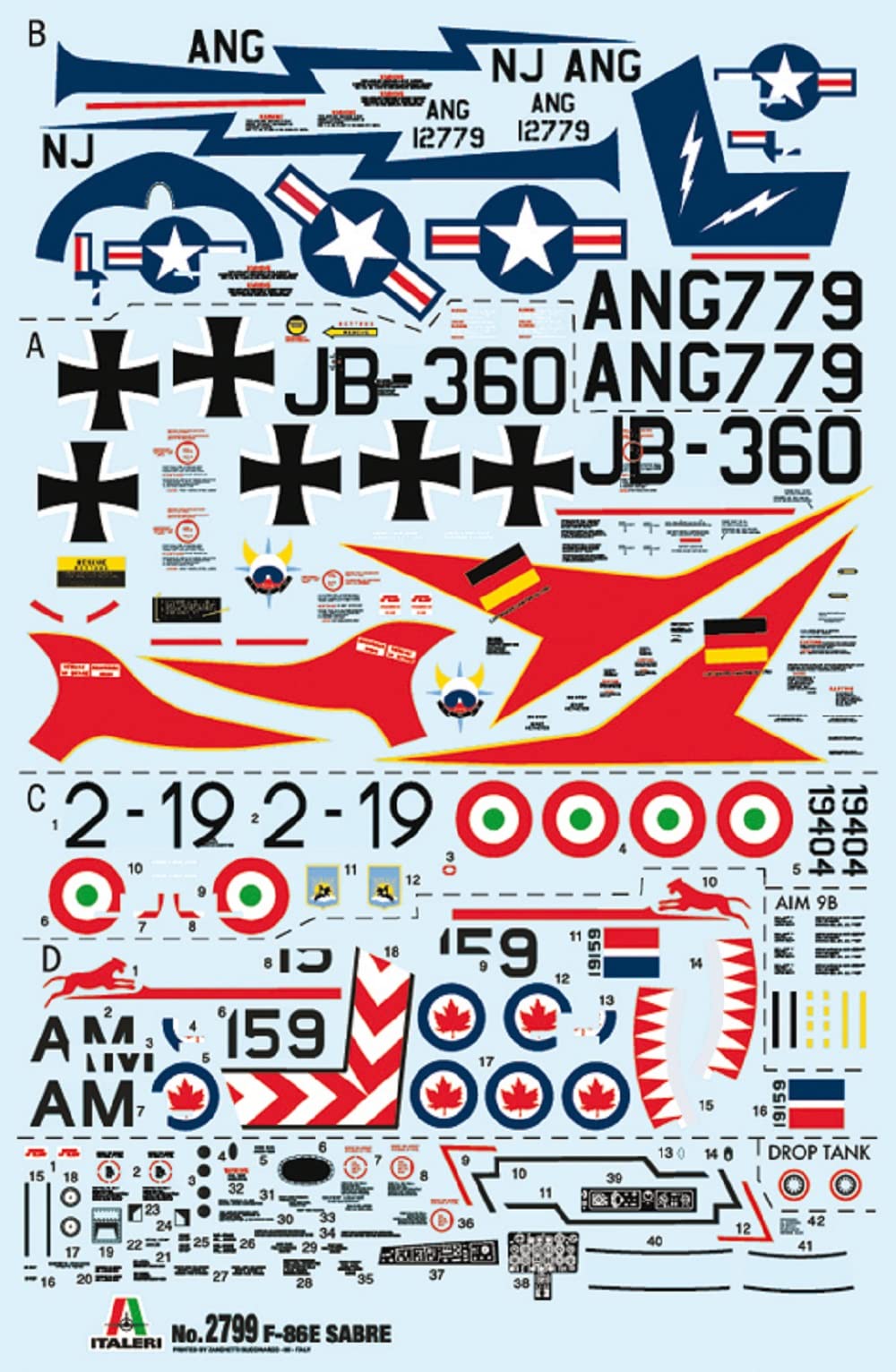 italeri-f-86e-sabre-flugzeugmodell-1-48-korea-duell image 3