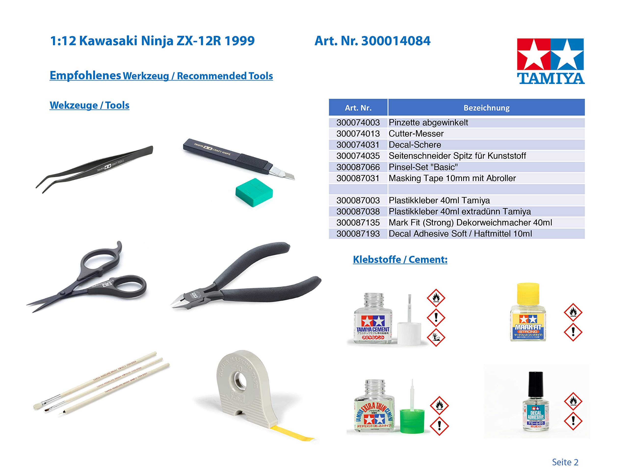 tamiya-300014084-1-12-kawasaki-ninja-zx-12r-motorradbausatz image 3