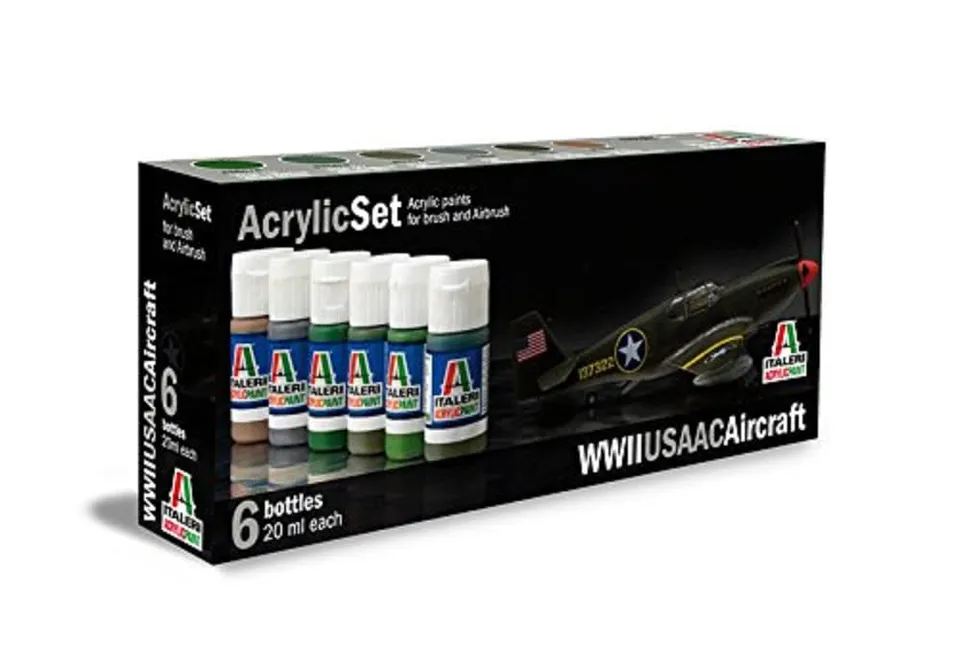 italeri-438ap-acryl-set-wwii-usaac-flugzeug-6-farben-modellbau image 1