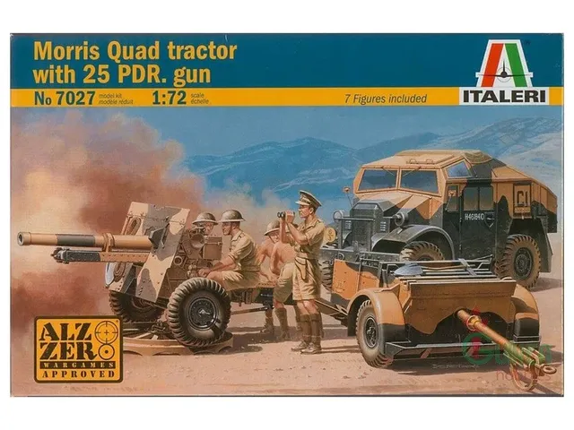 italeri-morris-quad-tractor-1-72-milit-rfahrzeug-bausatz-figuren image 1