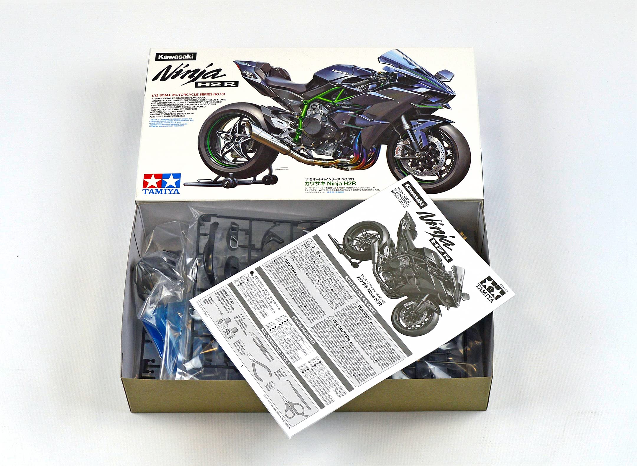 tamiya-kawasaki-ninja-h2r-14131-motorrad-bausatz-1-12-schwarz image 6