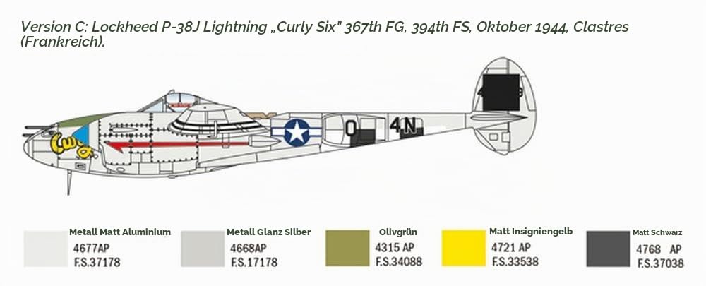 italeri-us-p-38j-lightning-flugzeug-1-72-bausatz image 6