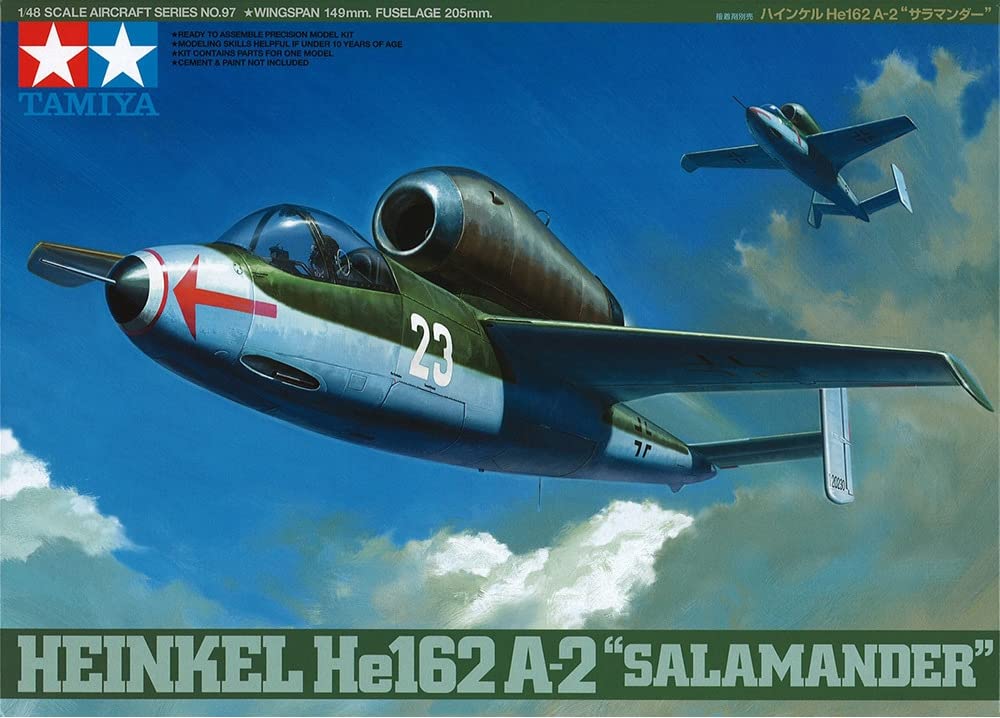 tamiya-61097-heinkel-he162a-2-salamander-flugzeugbausatz image 2