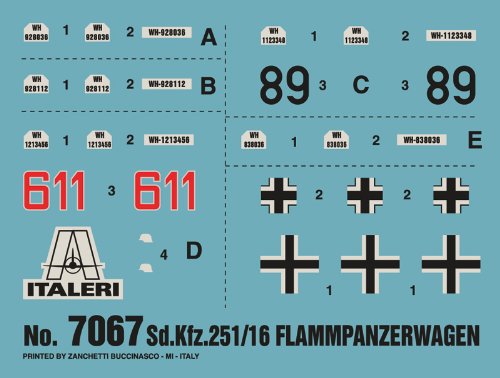 italeri-7067-sd-kfz-251-16-flammpanzerwagen-1-72-bausatz image 7