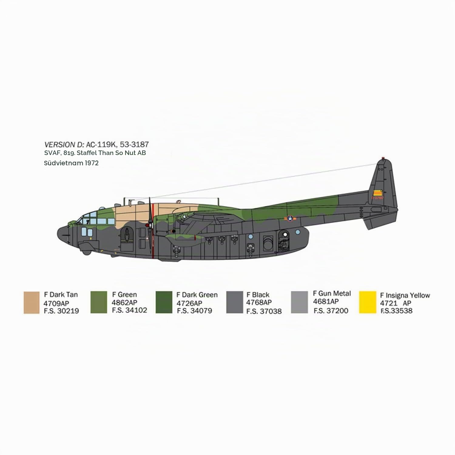 italeri-1468-ac-119k-stinger-gunship-flugzeug-1-72-bausatz image 5