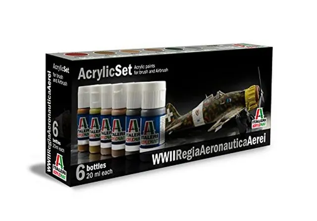 italeri-acryl-set-wwii-regia-aeronautica-aerei-modellfarben image 1