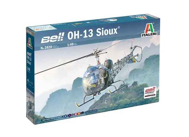 italeri-2820s-oh-13-scout-1-48-hubschrauber-bausatz-korea image 1