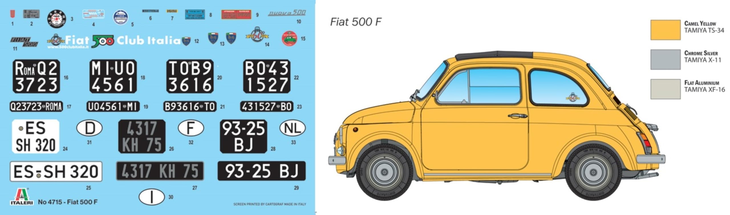 italeri-4715-fiat-500-f-modellbausatz-1-12-gelb-unlackiert image 2