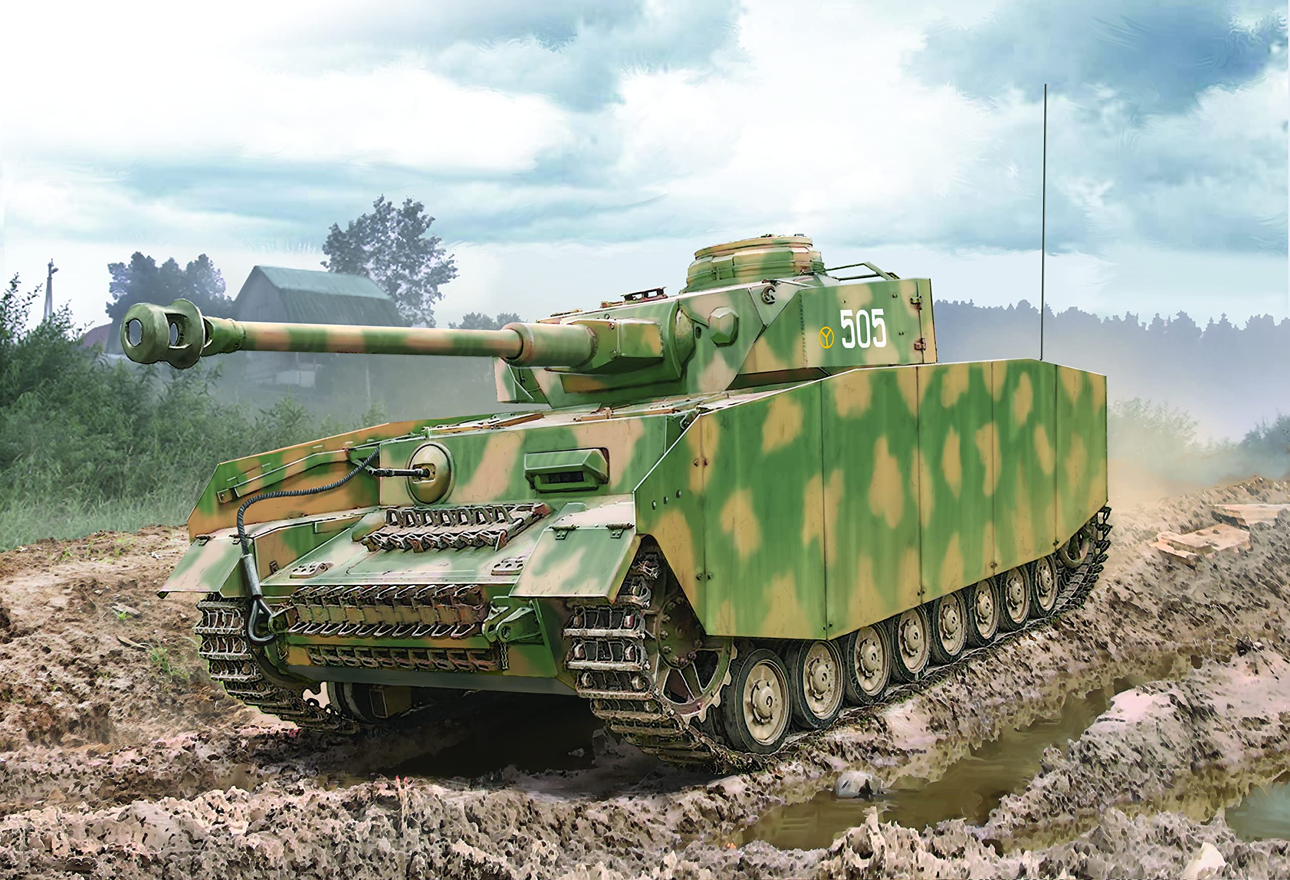 italeri-military-vehicles-6578s-panzer-iv-modellbausatz-1-35-unlackiert image 2