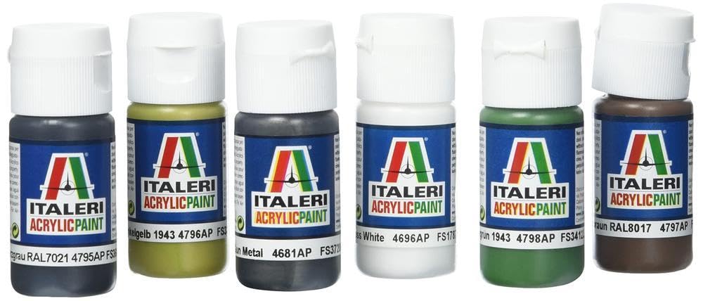 italeri-433ap-acryl-set-wwii-german-army-modellfarben-6x20ml image 1