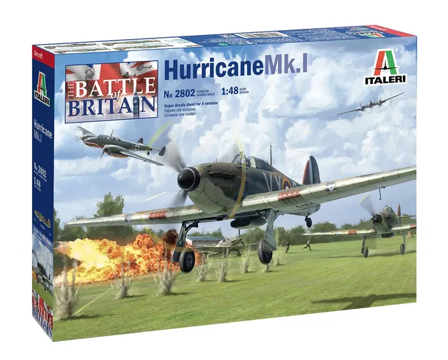 italeri-aircraft-hurricane-mk-i-flugzeugbausatz-1-48 image 1