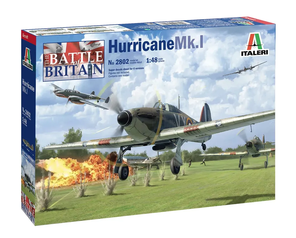 italeri-aircraft-hurricane-mk-i-flugzeugbausatz-1-48 image 1