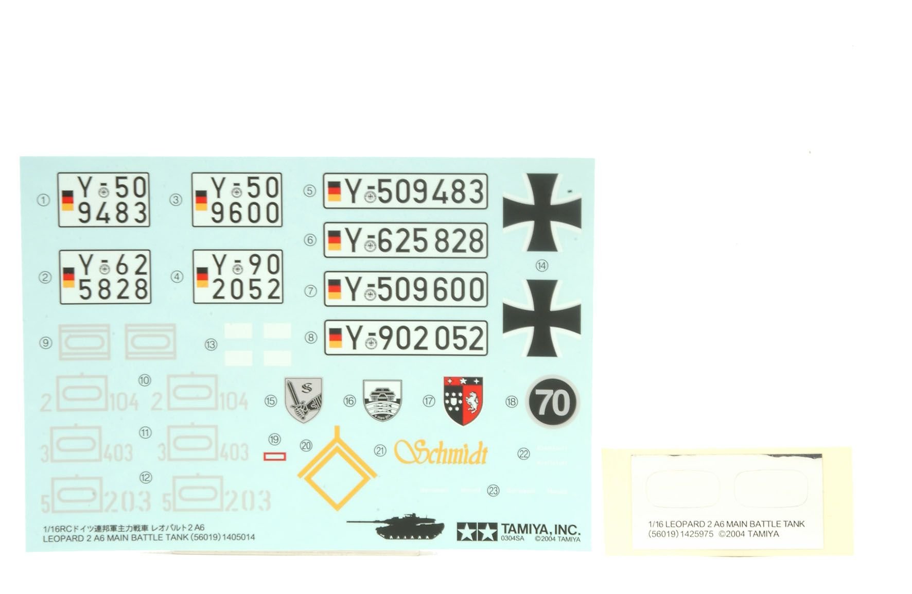 tamiya-tank-leopard-2a6-dekorbogen-aufkleber-56020-zubeh-r image 1