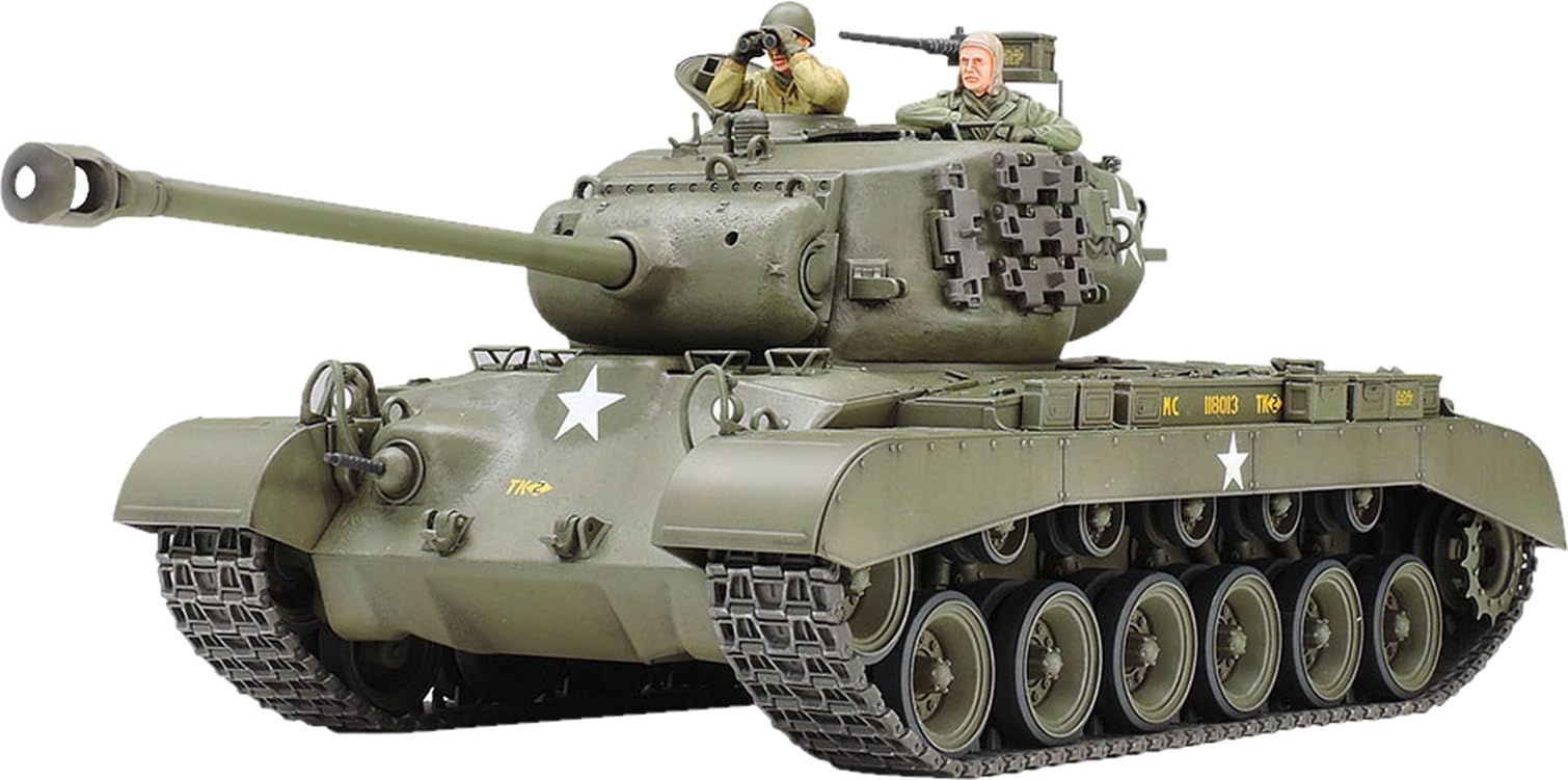 tamiya-m26-pershing-1-35-wwii-us-panzer-bausatz-2-figuren image 1