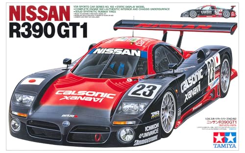 tamiya-1-24-sports-car-nissan-r390-gt1-modellbausatz-rot-wei image 7