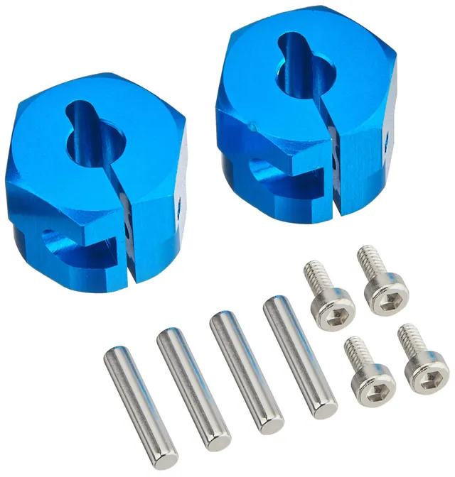 tamiya-54610-alu-felgenmitnehmer-klemm-12mm-blau-9mm image 1