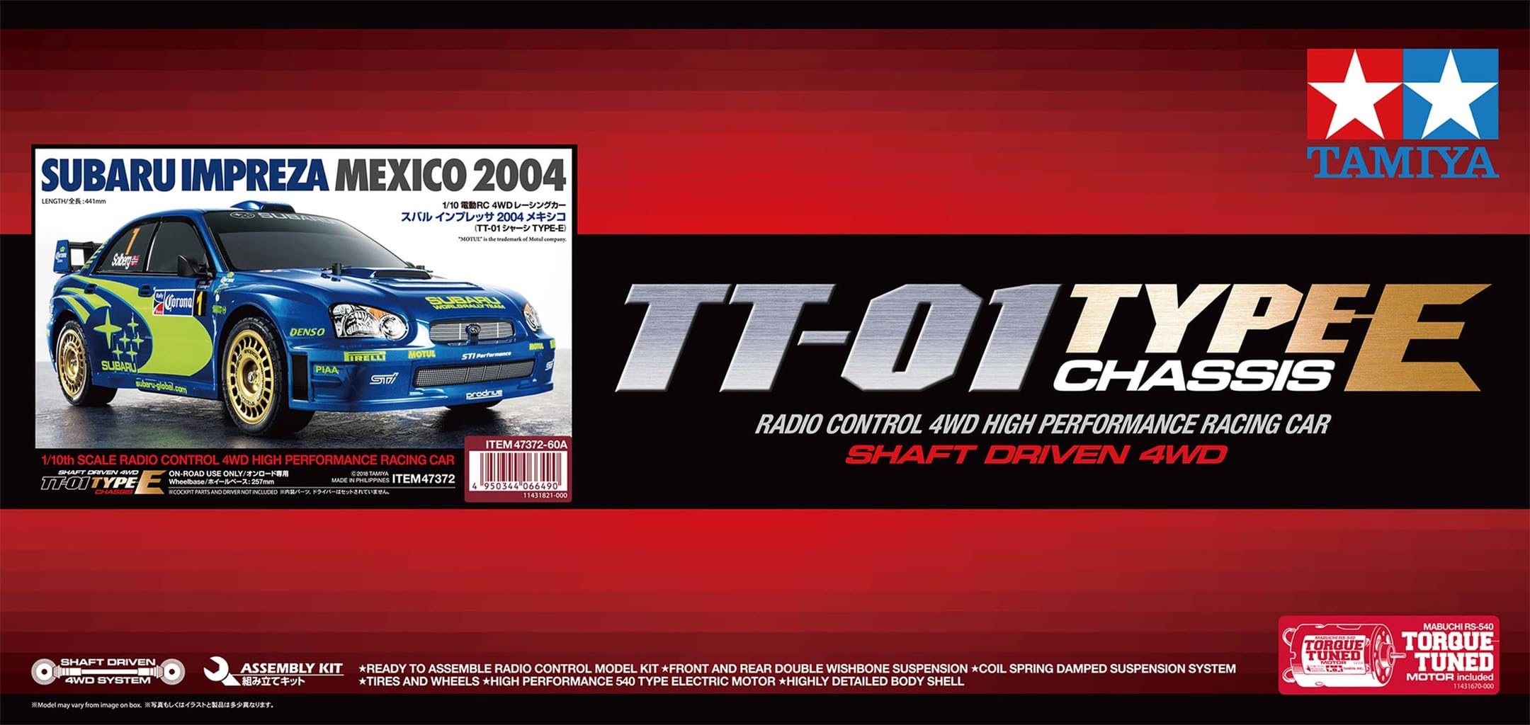 tamiya-subaru-impreza-wrx-2004-tt-01e-rc-auto-bausatz-1-10-unlackiert image 2