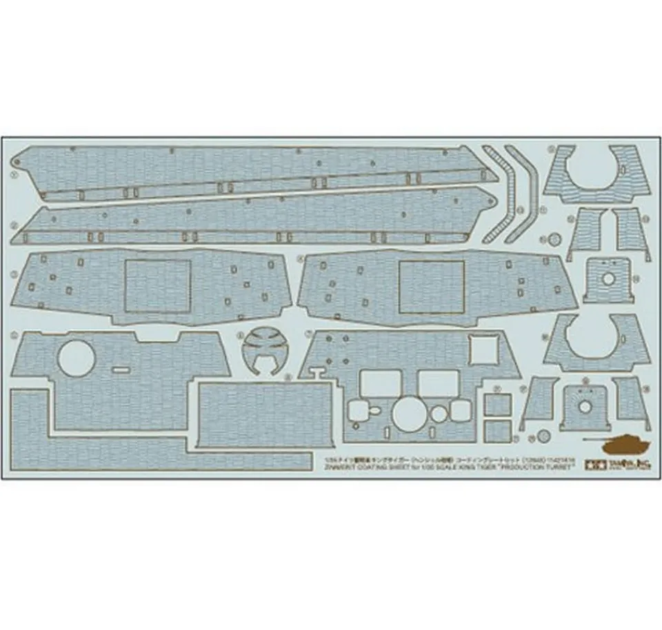 tamiya-zimmerit-bogen-k-nigstiger-henschel-1-35-braun-zubeh-r image 1