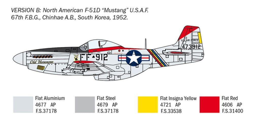 italeri-f-51d-korean-war-1-72-flugzeug-bausatz image 5
