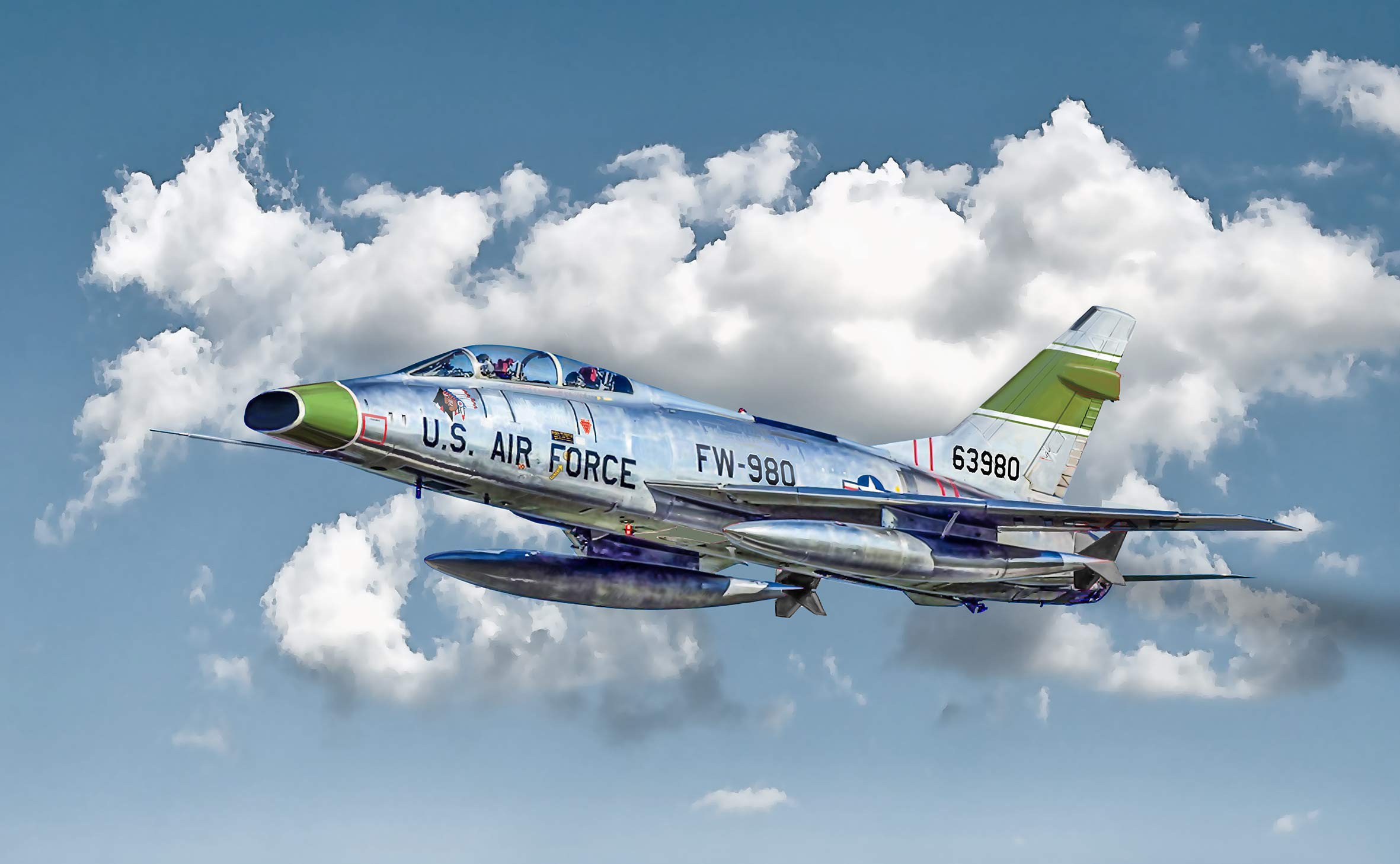 italeri-aircraft-f-100f-super-sabre-bausatz-1-72-jet image 1