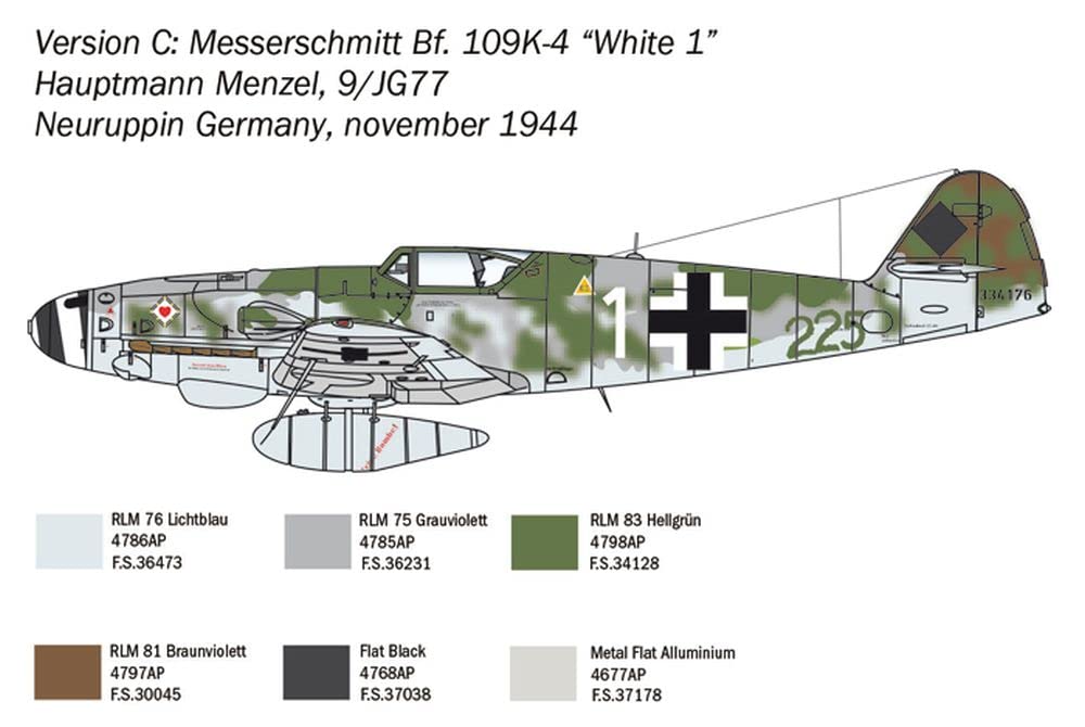 italeri-bf-109-k-4-modellflugzeug-1-48-aircraft-2805 image 6