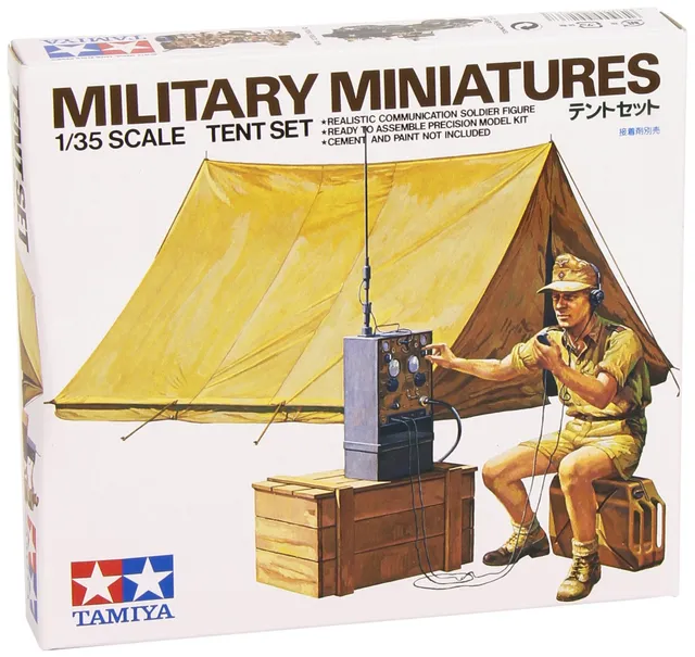 tamiya-35074-diorama-set-1-35-zelt-mit-funkger-t image 1