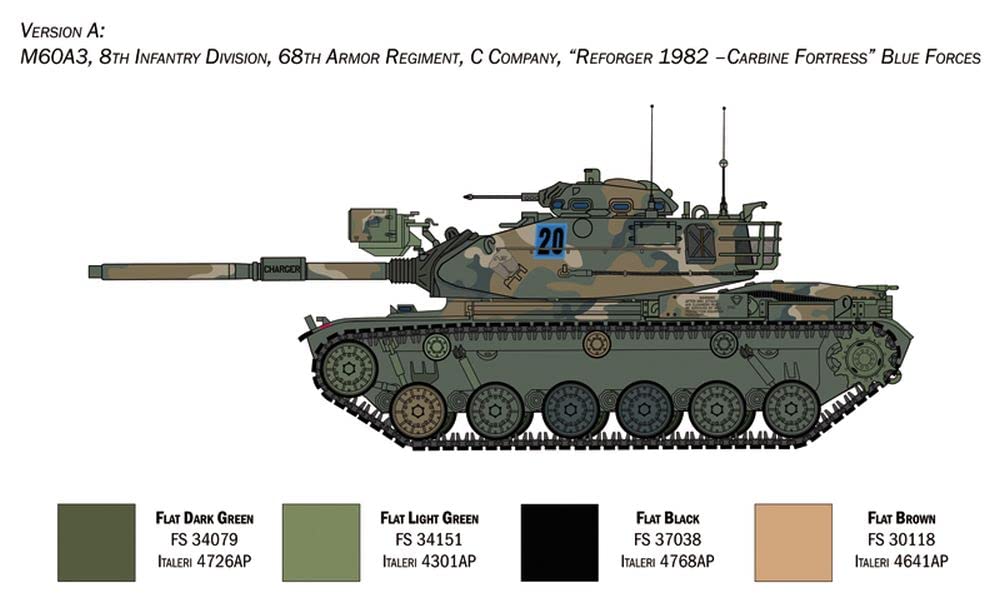 italeri-m60a-3-kampfpanzer-1-35-military-vehicles-bausatz image 4