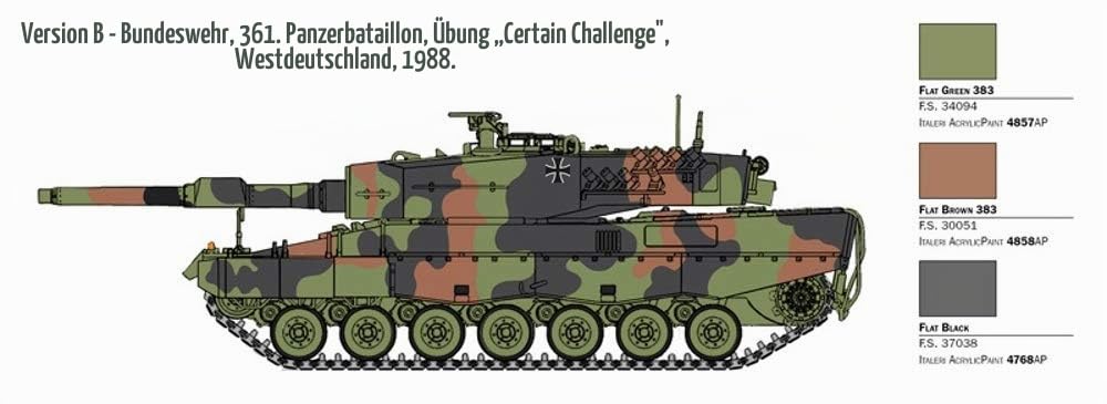 italeri-military-6559-panzermodell-leopard-2a4-1-35-beige image 6