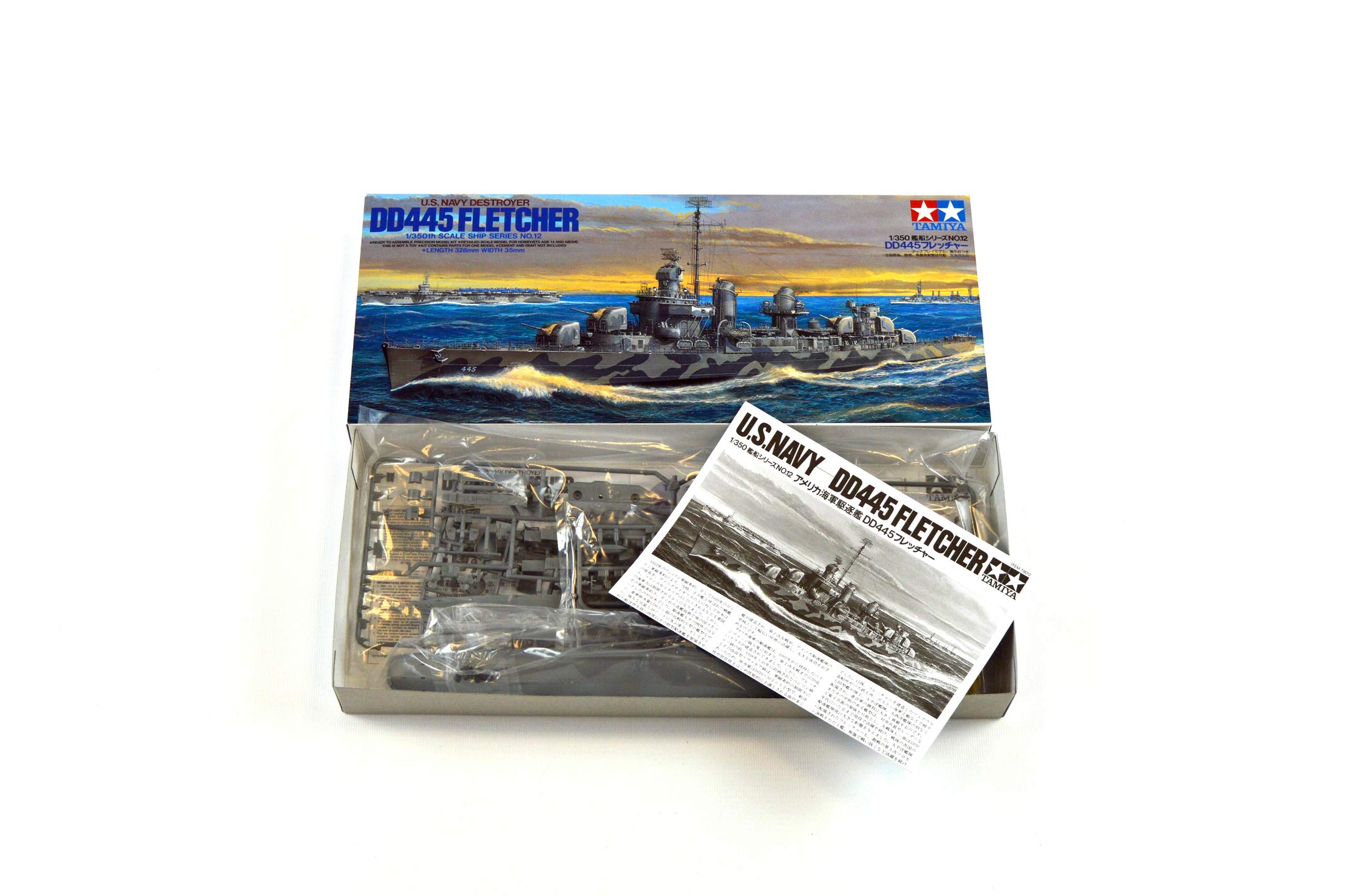 tamiya-1-350-ship-78012-us-zerst-rer-dd445-fletcher-bausatz image 2