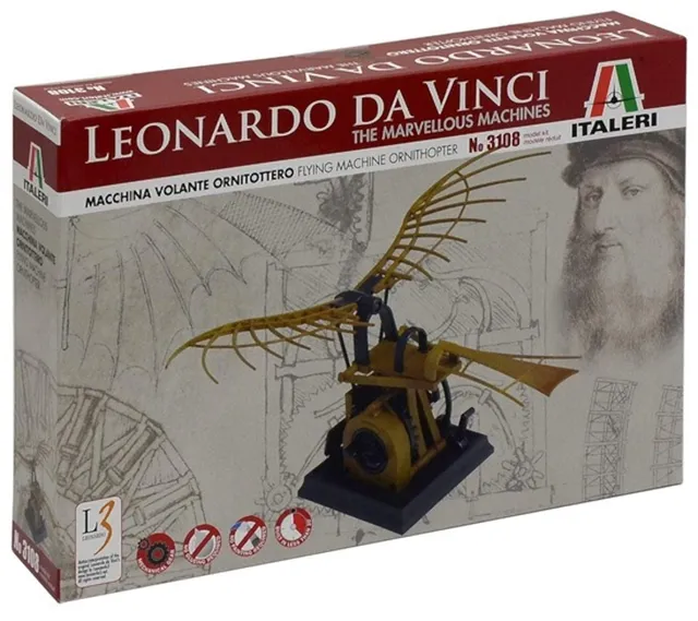 italeri-da-vinci-flying-machine-3108-modellbausatz-ornithopter image 1