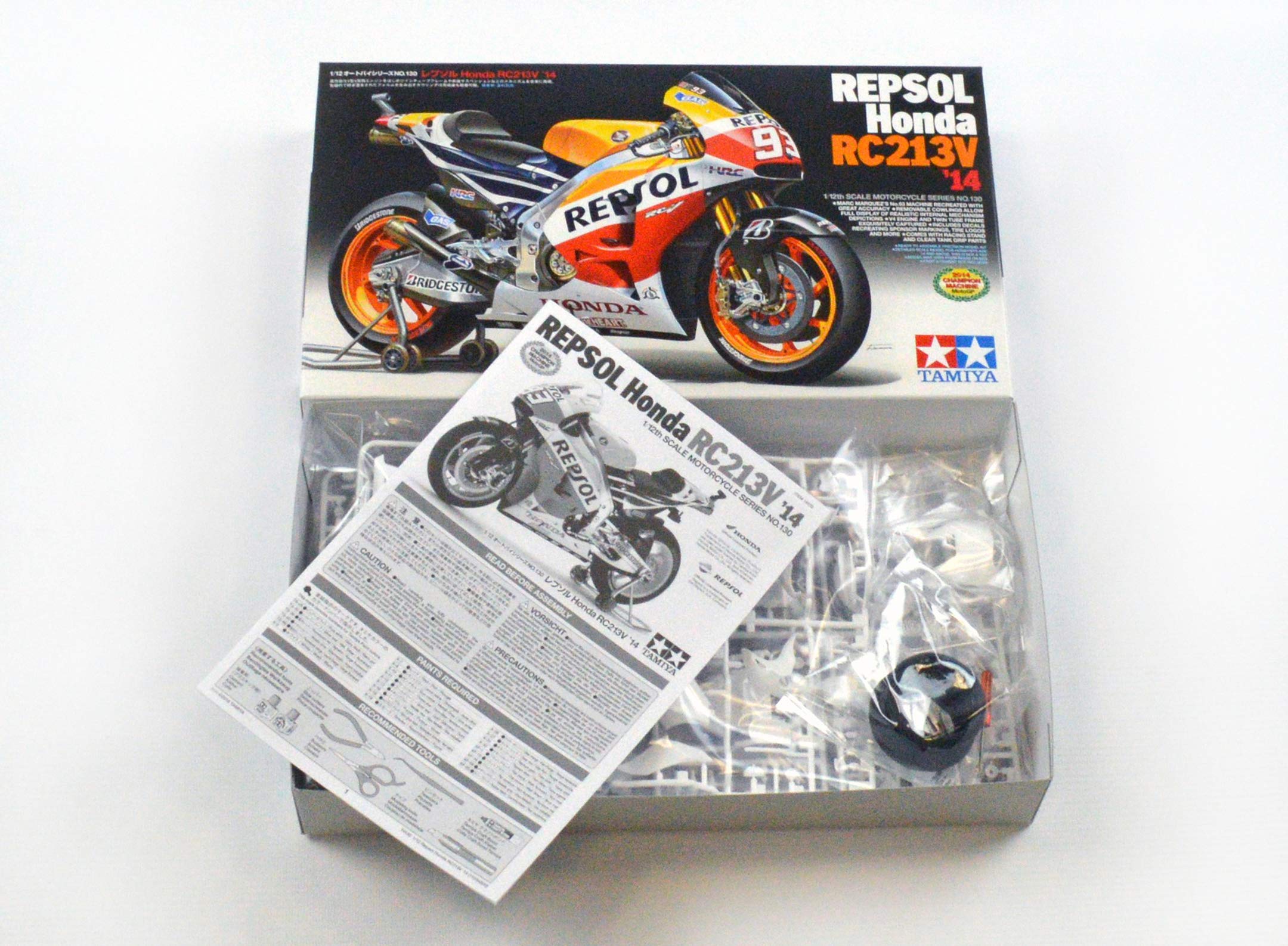 tamiya-1-12-motorcycle-14130-repsol-honda-rc213v-14-motorradbausatz image 2
