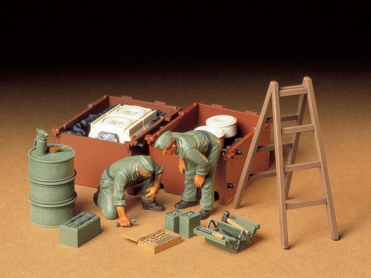 tamiya-35180-diorama-set-deutsche-panzer-instandsetzung-1-35 image 2