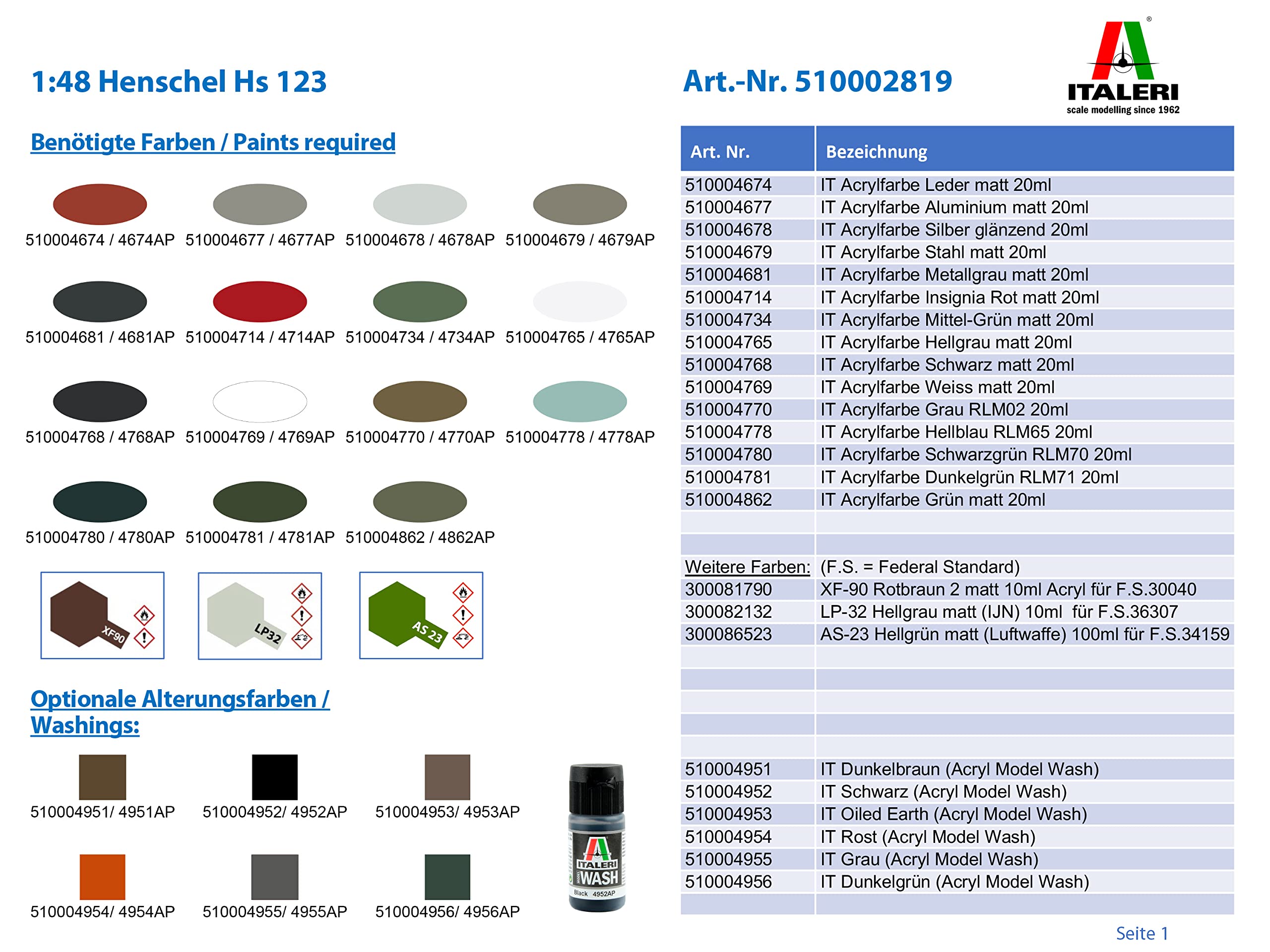 italeri-aircraft-2819s-henschel-hs-123-modellbausatz-1-48 image 3