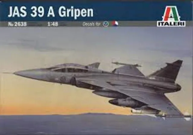 italeri-jas-39-a-gripen-flugzeug-bausatz-1-48-grau image 1