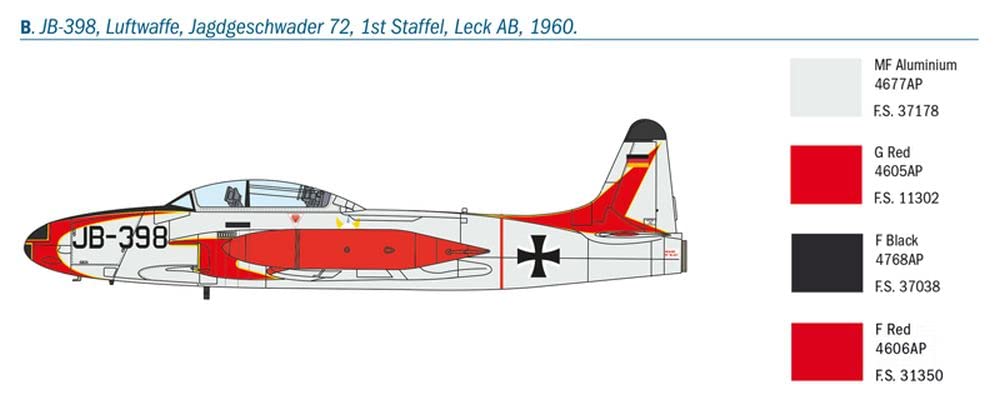 italeri-t-33a-shooting-star-flugzeug-modellbausatz-1-72 image 6