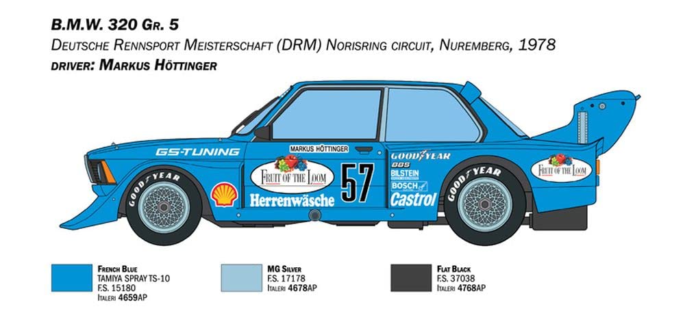 italeri-3626s-bmw-320-gr-5-auto-modellbausatz-1-24 image 4