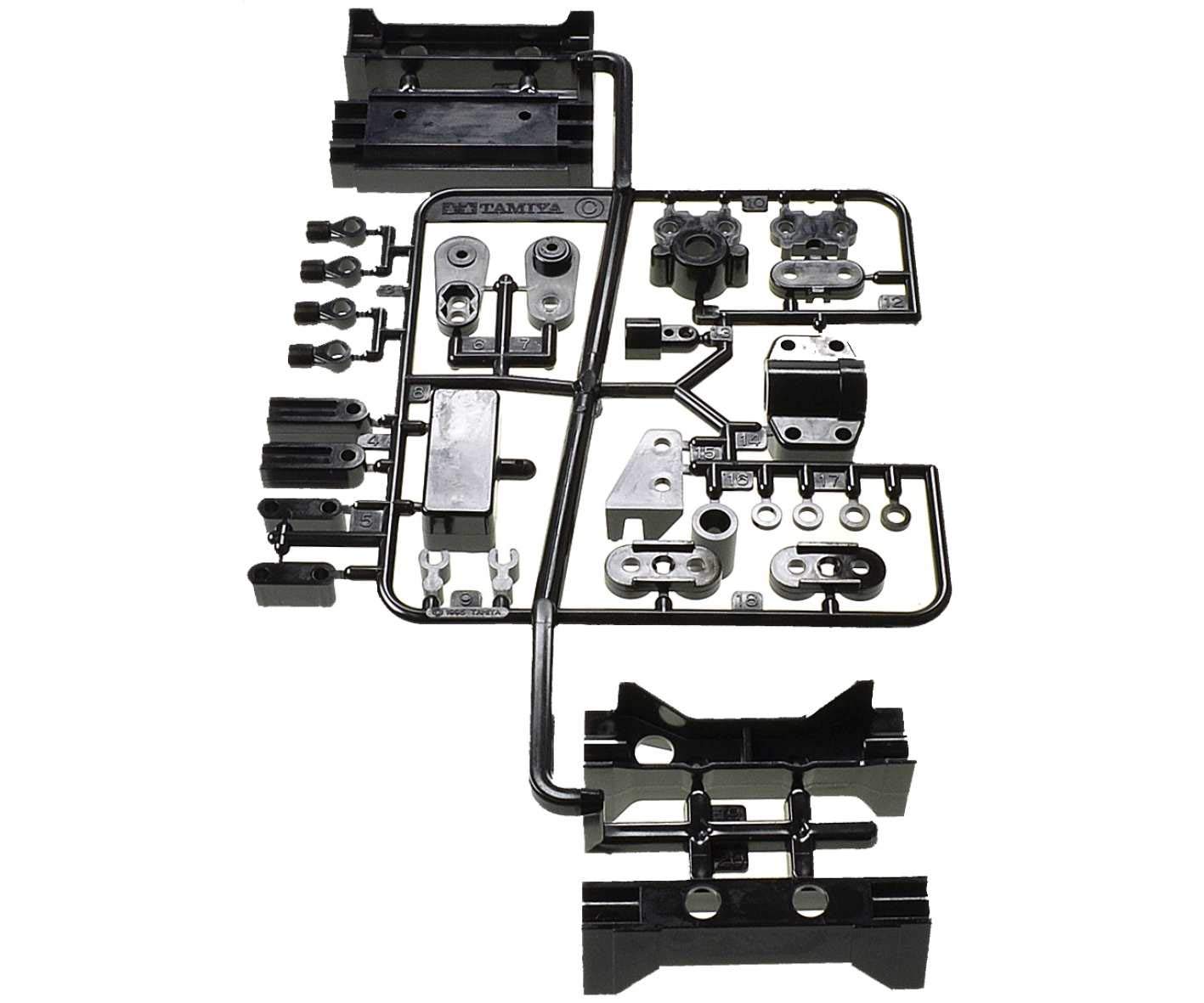 tamiya-c-teile-lenkung-2-achs-trucks-ersatzteil-set image 1