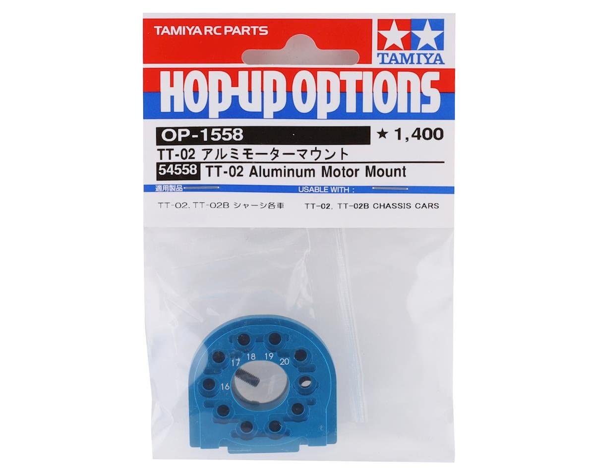 tamiya-all-electric-r-c-tt-02-b-alu-motorhalter-blau image 2