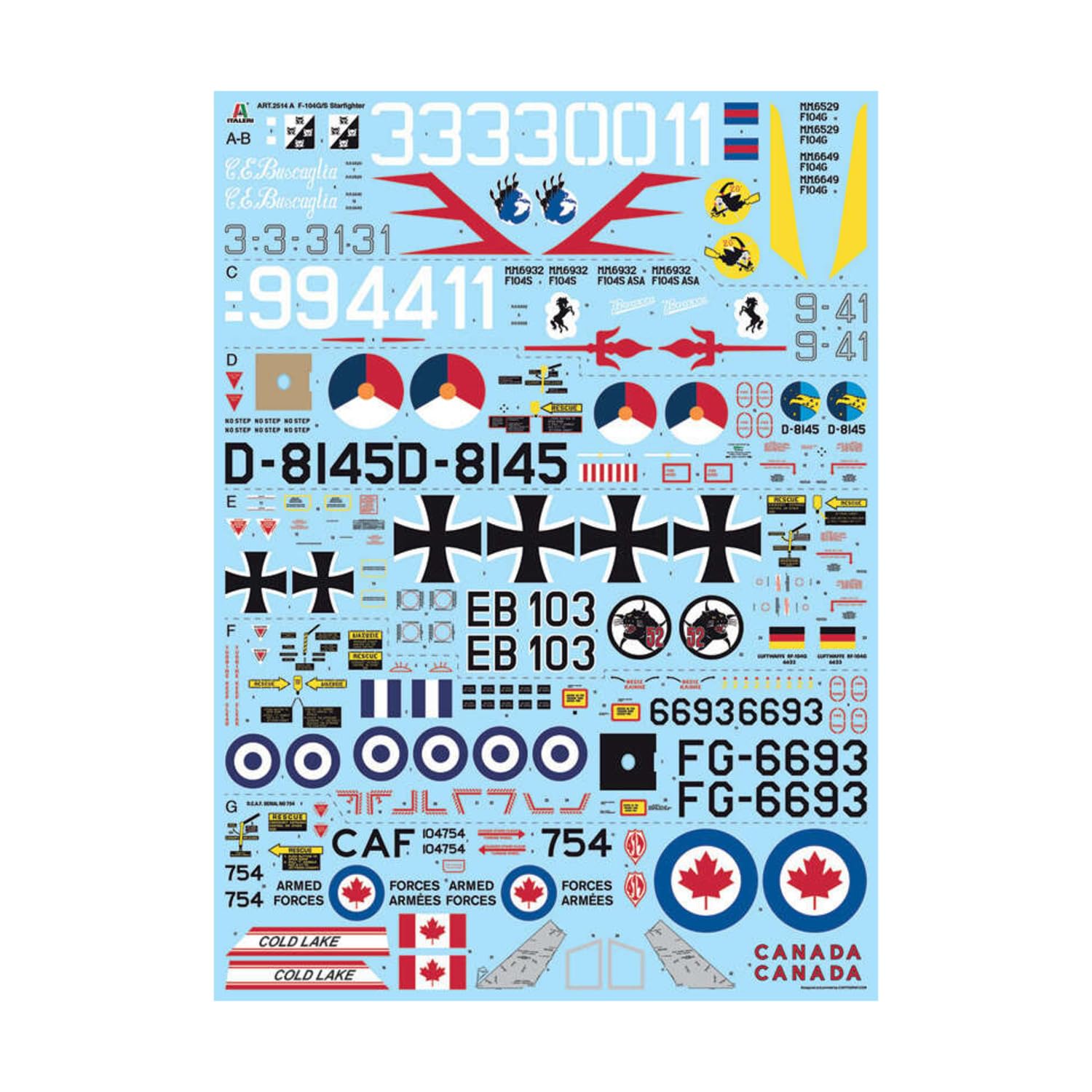 italeri-f-104g-starfighter-flugzeug-bausatz-1-32-rf-104g image 2