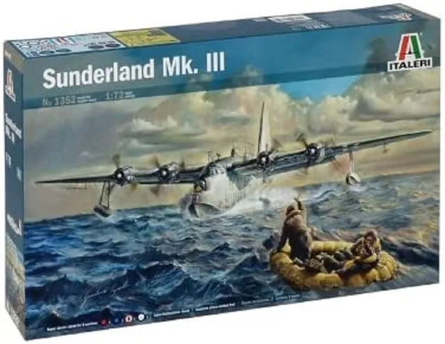italeri-sunderland-mk-iii-flugzeug-bausatz-1-72-flugboot-36cm image 1