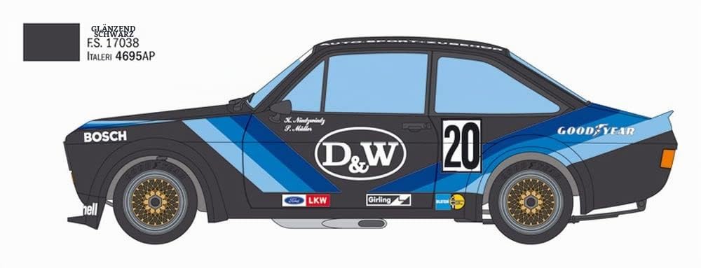 italeri-cars-and-bikes-3664s-ford-escort-zakspeed-modellbausatz-1-24-blau image 4