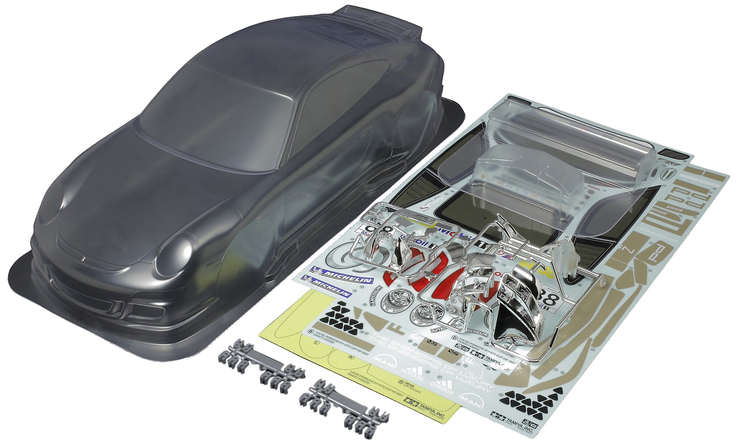 tamiya-51336-porsche-911-gt3-cup-rc-karosserie-polycarbonat image 1