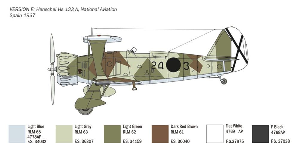 italeri-aircraft-2819s-henschel-hs-123-modellbausatz-1-48 image 8