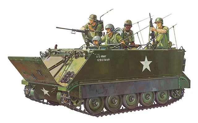 tamiya-35040-m113-apc-us-transportpanzer-bausatz-1-35-gr-n image 1