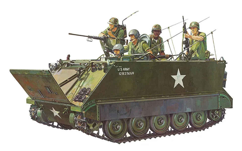 tamiya-35040-m113-apc-us-transportpanzer-bausatz-1-35-gr-n image 1