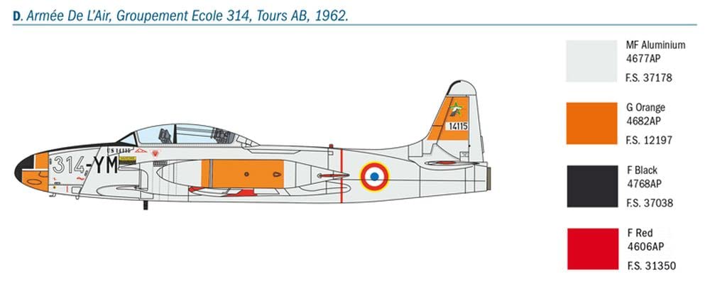 italeri-t-33a-shooting-star-flugzeug-modellbausatz-1-72 image 8